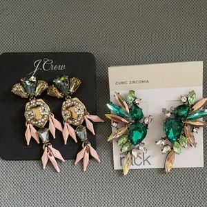 J Crew two pairs of earrings